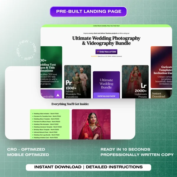 Ultimate Wedding Photography & Videography Bundle